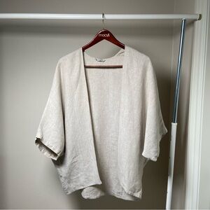 Elizabeth Suzann Light Tan Open Cardigan